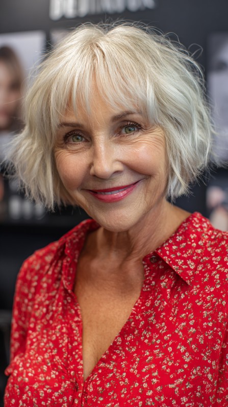 Charming Textured Bob with Soft Waves