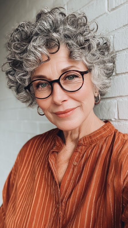 Chic Curly Short Cut with Volume