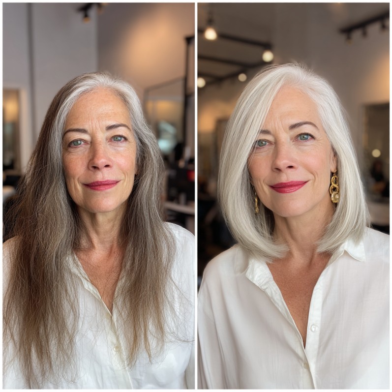 Chic Long Bob with Subtle Layers