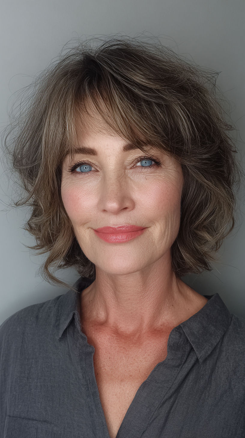 Chic Softly Tousled Bob with Subtle Layers
