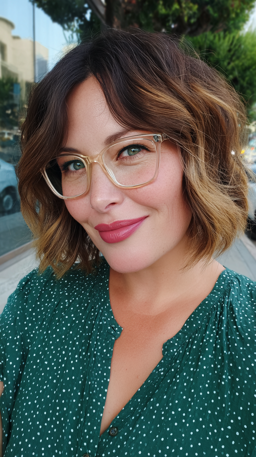 Chic Textured Bob with Subtle Layers