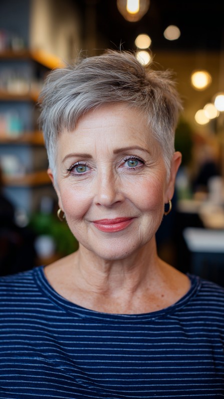 Chic Textured Pixie Cut with Soft Layers