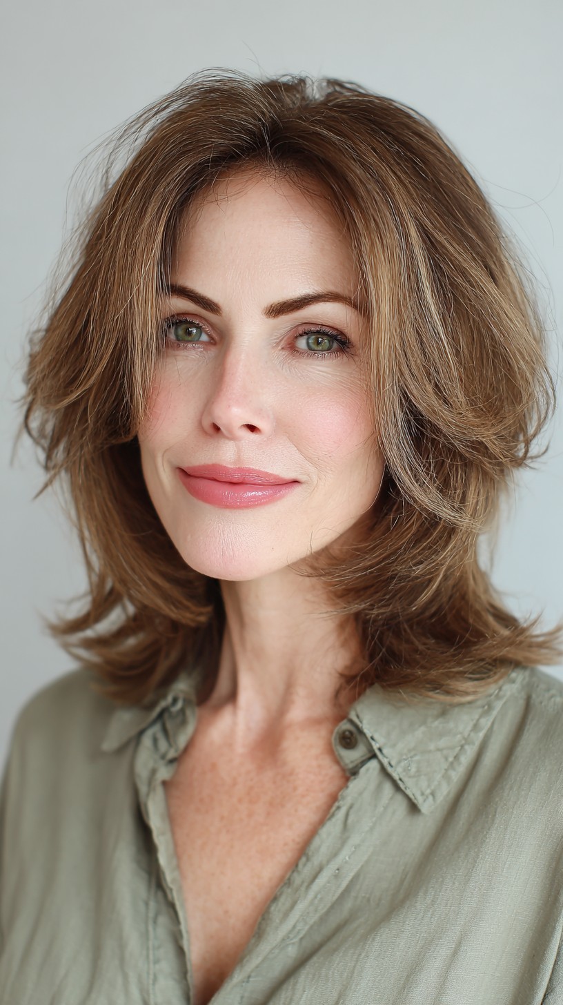 Chic Textured Shoulder-Length Cut with Subtle Layers