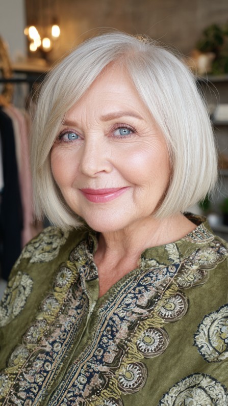 Classic Blunt Bob with Soft Edges