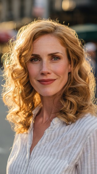 Effortlessly Voluminous Layered Curls
