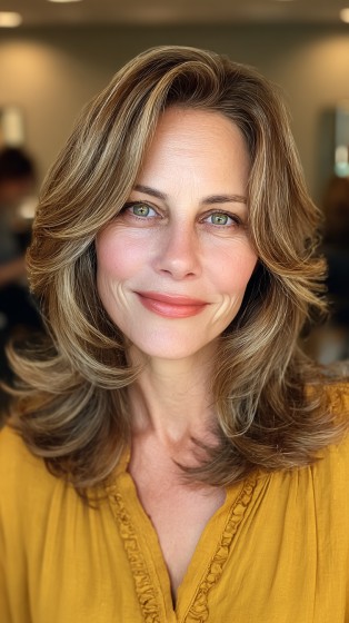 Gorgeous Layered Cut with Soft Face-Framing Layers
