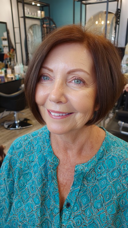 Modern Flipped Bob with Subtle Layers