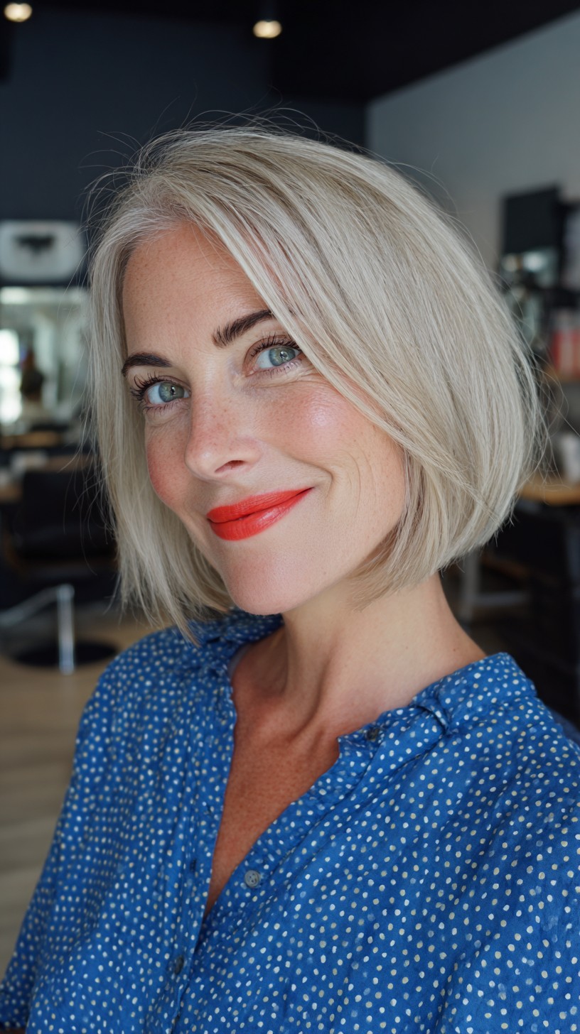 Modern Subtle Textured Bob with Defined Ends