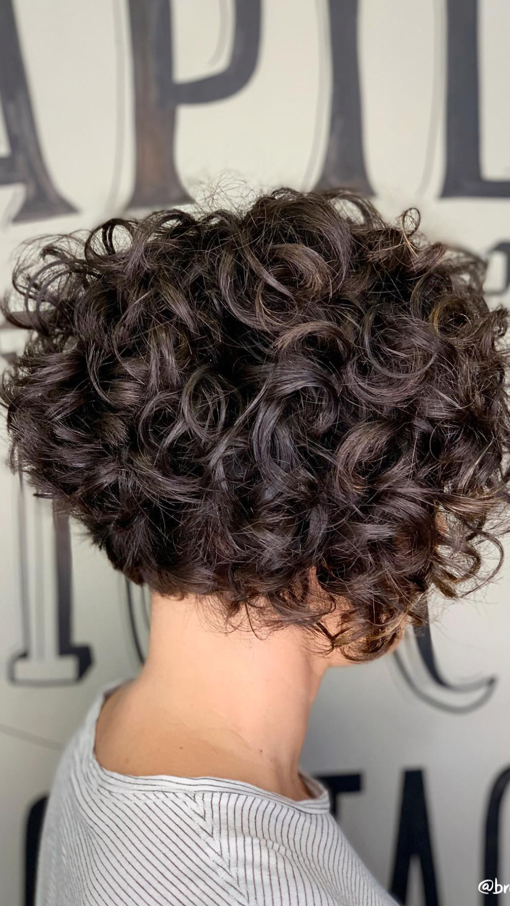 Playful Textured Curly Bob with Defined Curls