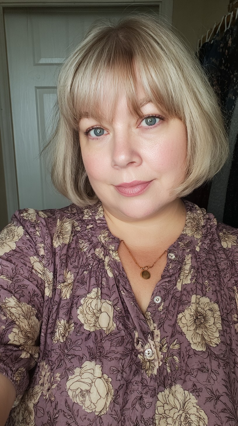 Soft Blunt Bob with Wispy Bangs