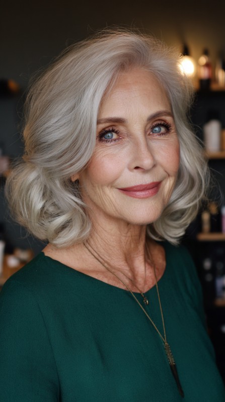 Soft Layered Silver Waves with Subtle Volume