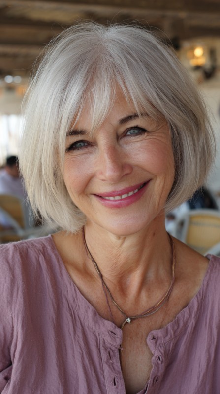 Soft Textured Bob with Face-Framing Layers
