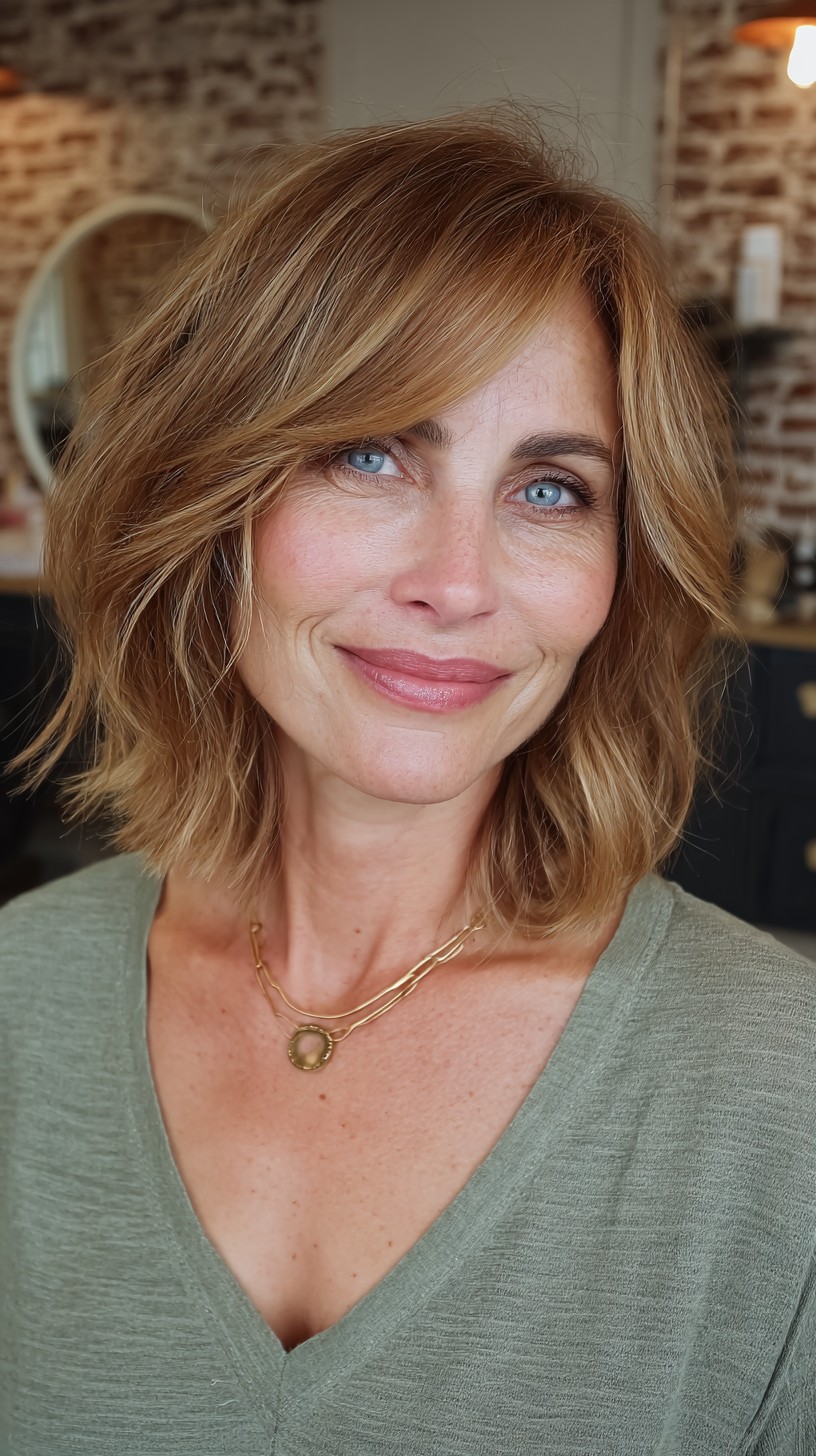 Soft Textured Shoulder-Length Cut with Gentle Layers