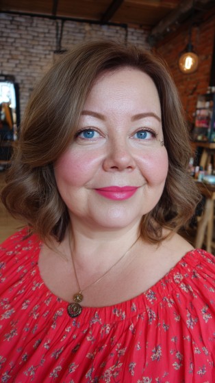 Softly Layered Mid-Length Waves with Gentle Volume
