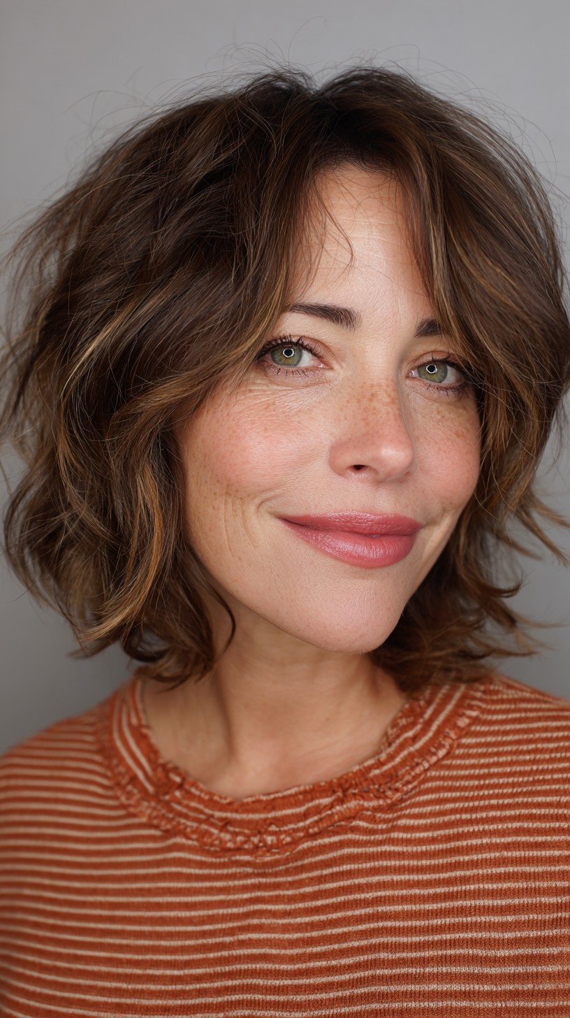 Textured Bob with Soft Face-Framing Layers