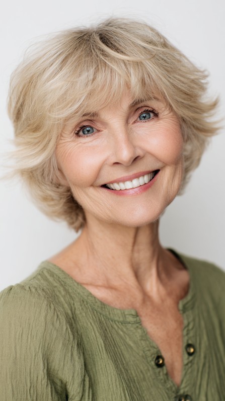 Textured Short Bob with Soft Feathered Layers