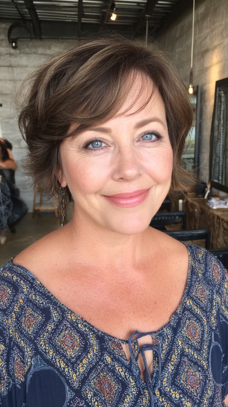 Textured Short Cut with Soft, Face-Framing Layers