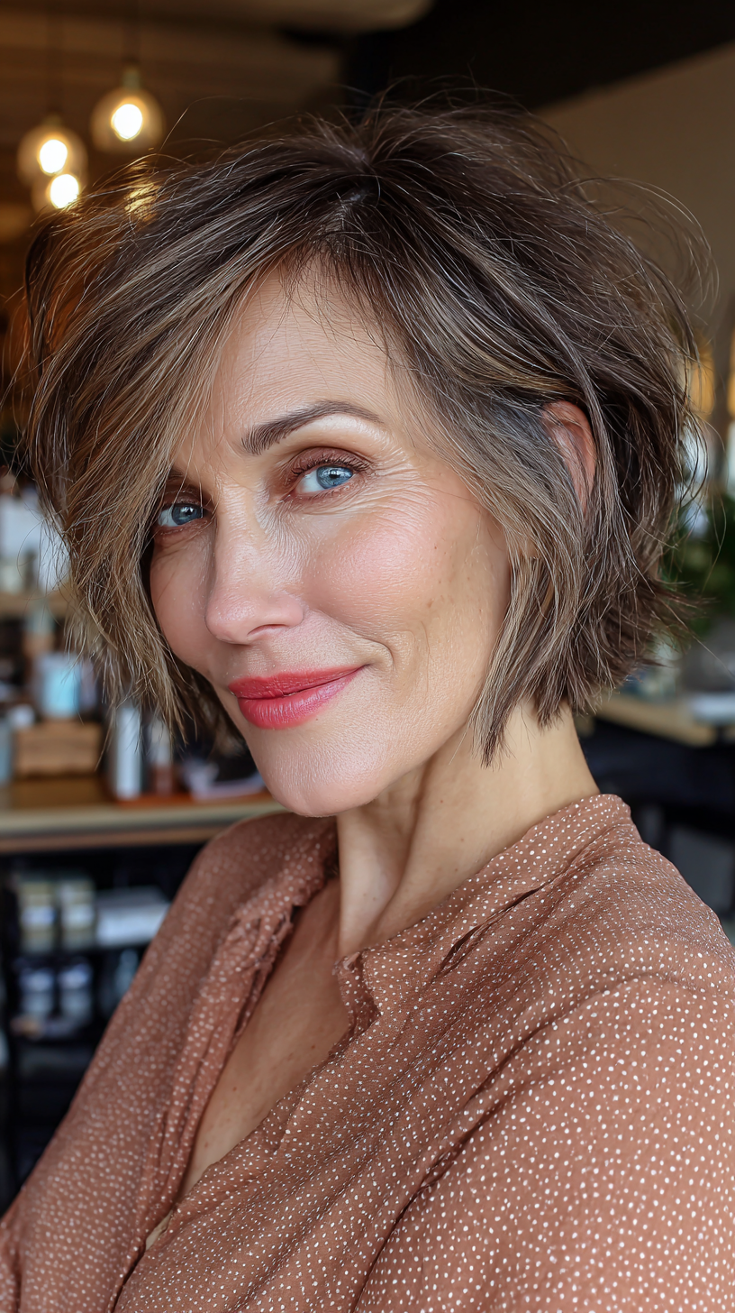 Trendy Textured Bob with Effortless Layers