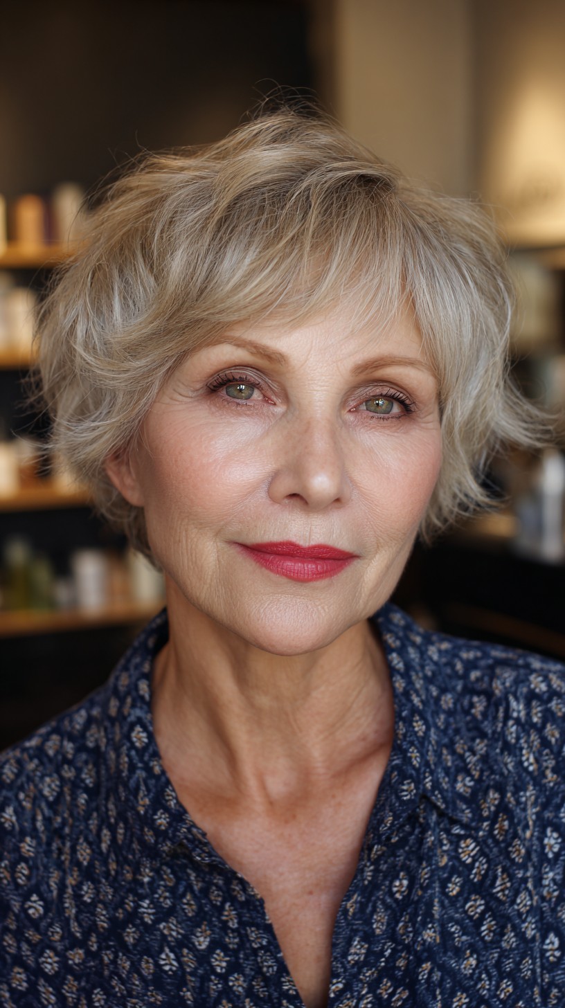 Chic Textured Pixie Cut with Soft Layers