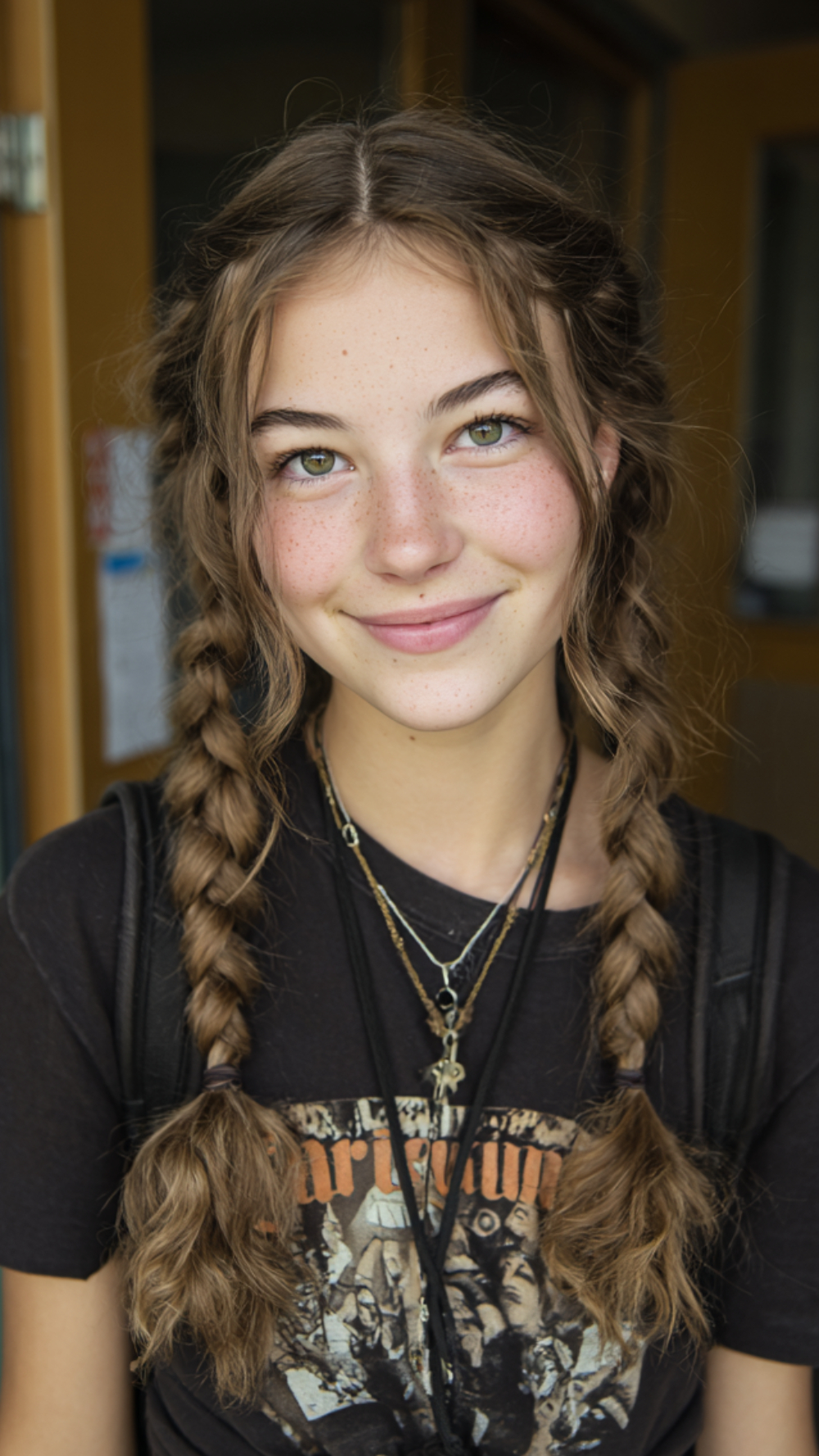 Charming Textured Braids with Playful Face Framing