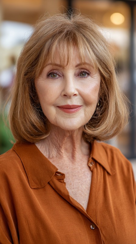 Chic Layered Bob with Soft Bangs