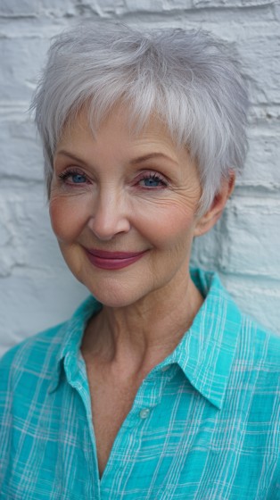 Chic Textured Short Razor-Cut with Wispy Layers