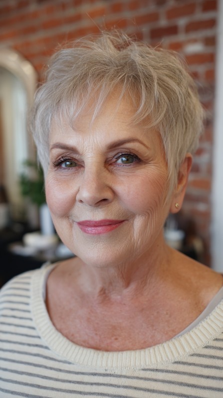 Choppy Textured Pixie Cut with Soft Volume