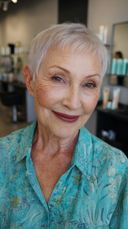 Elegant Short Textured Cut with Subtle Layers