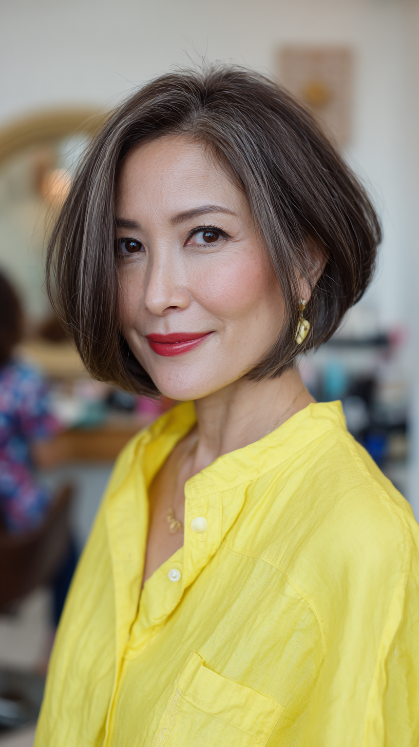 Modern Textured Bob with Subtle Layers