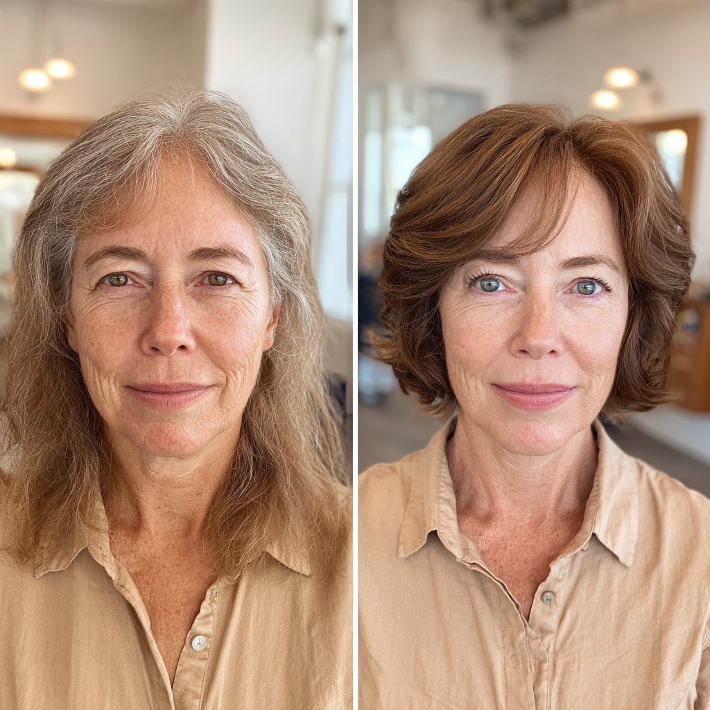 Lob texturizado moderno con ondas suaves