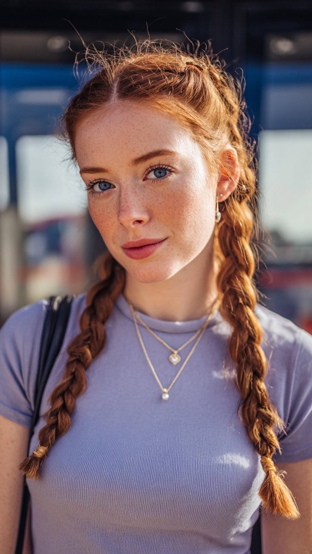 Playful Double Braids with a Modern Twist