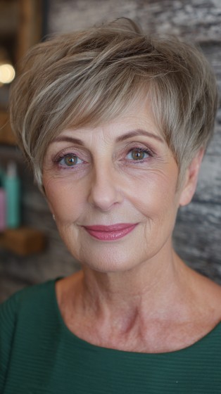 Soft Textured Razor-Cut Pixie with Subtle Layers