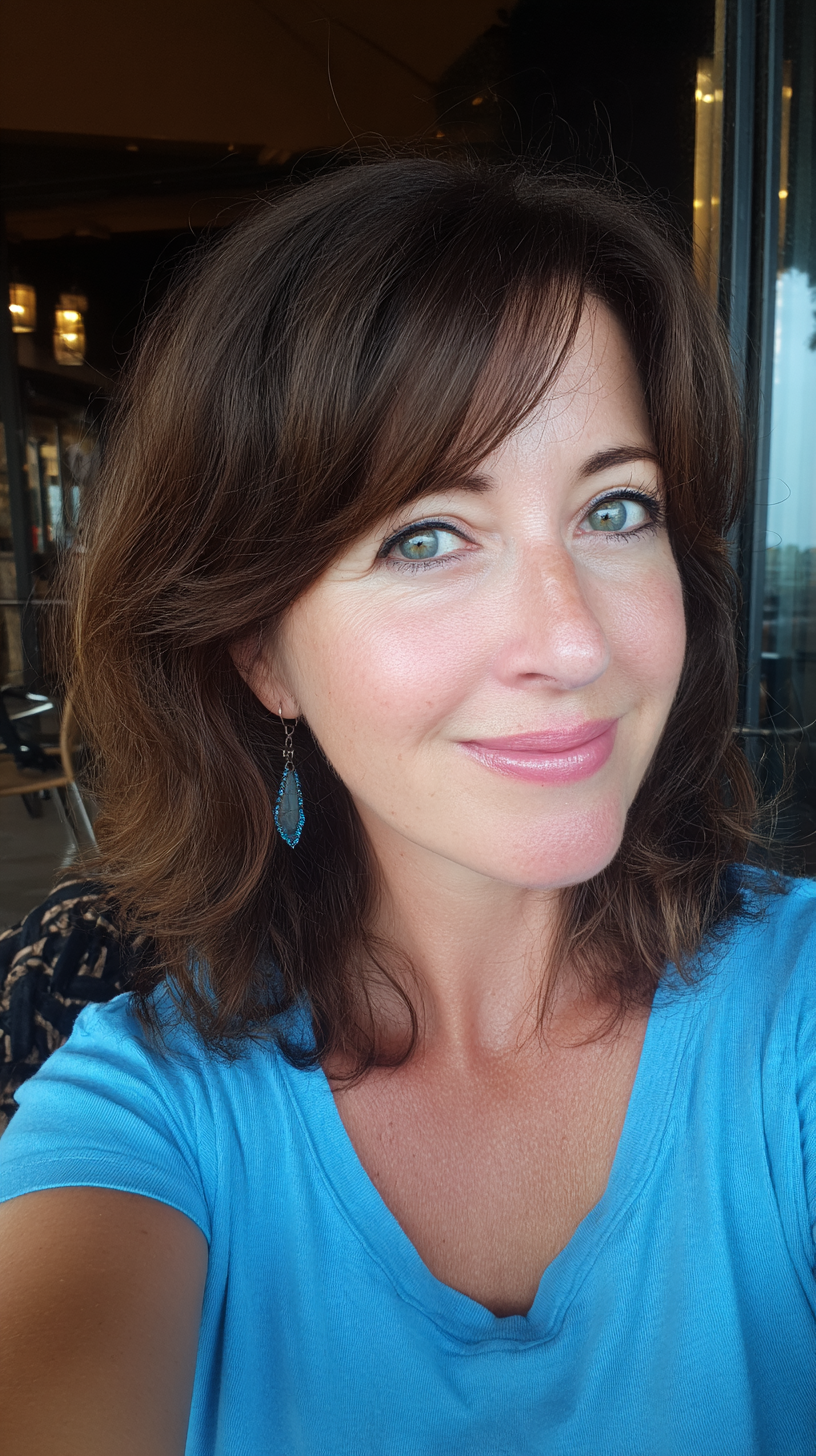 Textured Brunette Hair with Gentle Waves