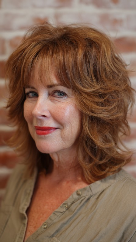 Textured Retro Shag with Lively Volume