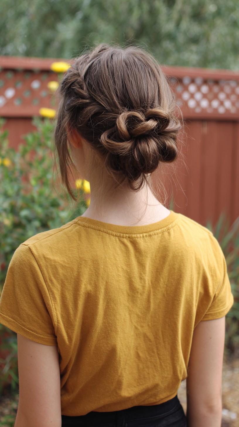 Whimsical Twisted Braided Updo