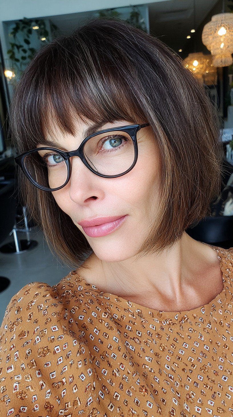 Chic Modern Bob with Soft Bangs