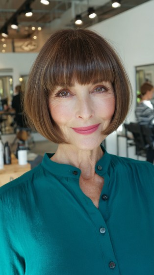 Classic Smooth Bob with Gentle Layers