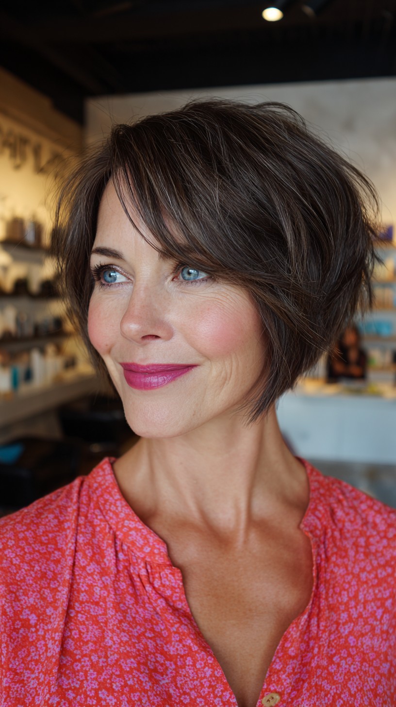 Elegant Textured Bob with Subtle Layers
