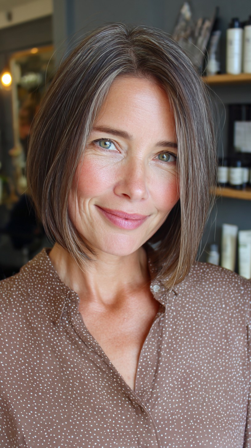 Modern Angular Lob with Subtle Highlights