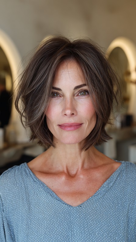 Modern Jagged Bob with Effortless Texture