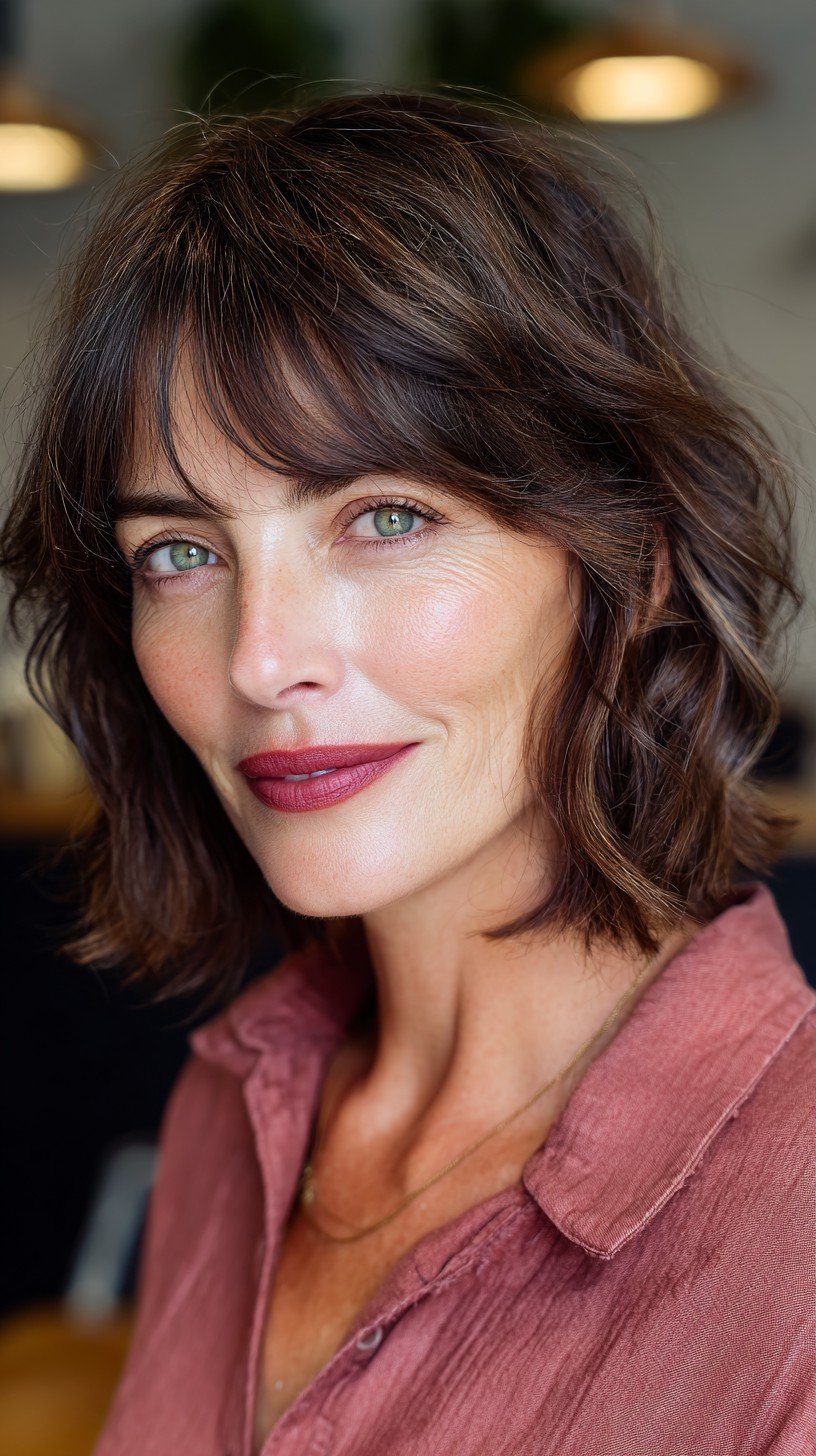 Soft Textured Waves with Face-Framing Layers