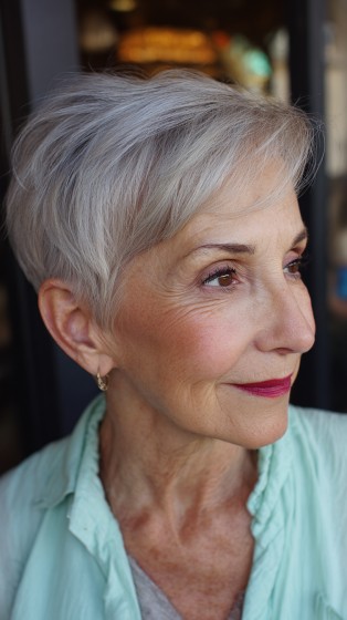 Softly Styled Graduated Pixie with Gentle Layers