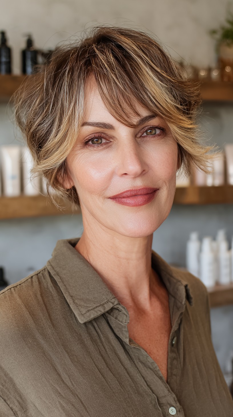 Stylish Textured Bob with Wispy Layers