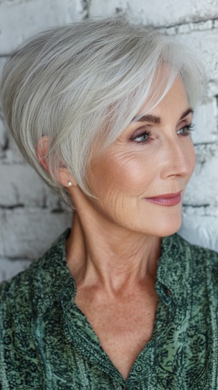 Stylish Wispy Graduated Pixie with Soft Movement