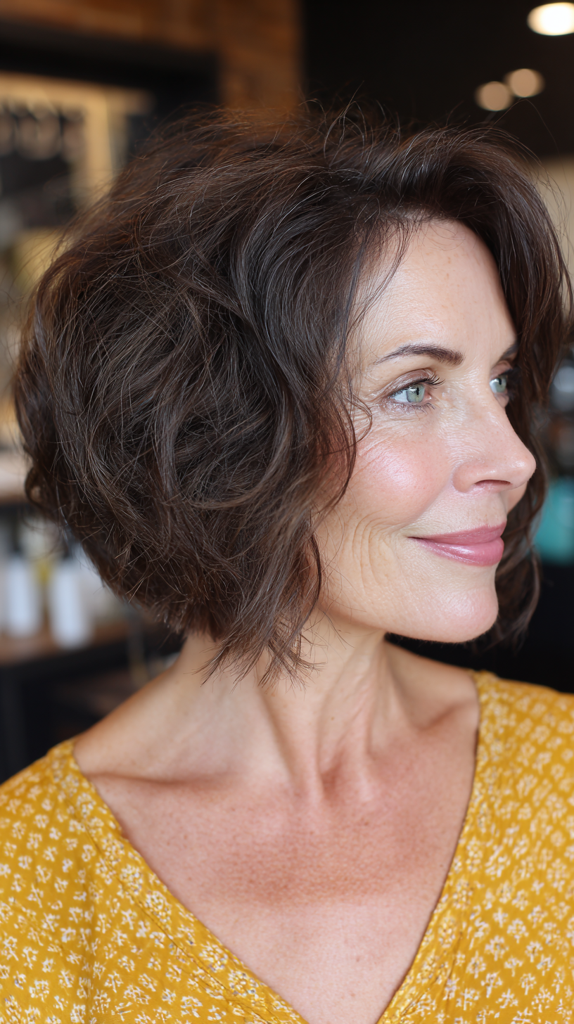 Textured A-Line Bob with Soft Waves