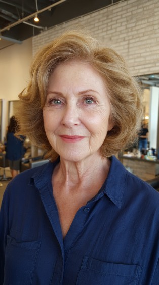 Textured Dark Blonde Voluminous Cut with Soft Layers