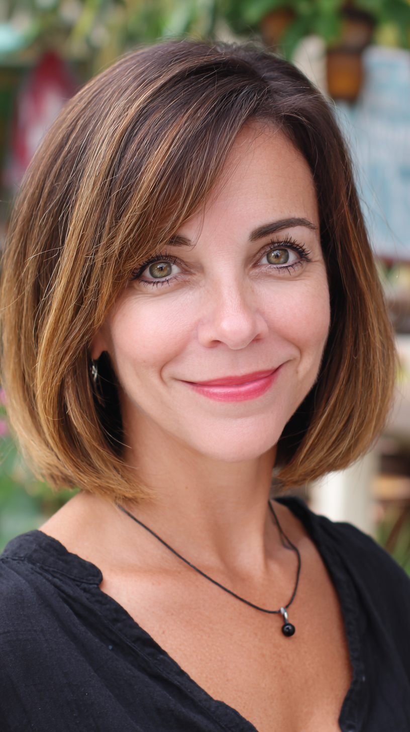 Chic Classic Bob with Subtle Caramel Highlights