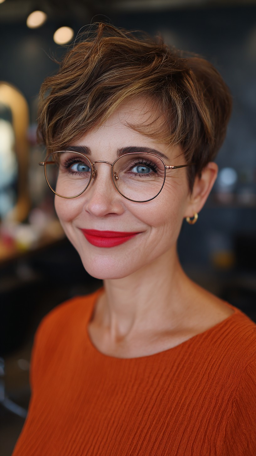 Chic Short Pixie Cut with Textured Layers