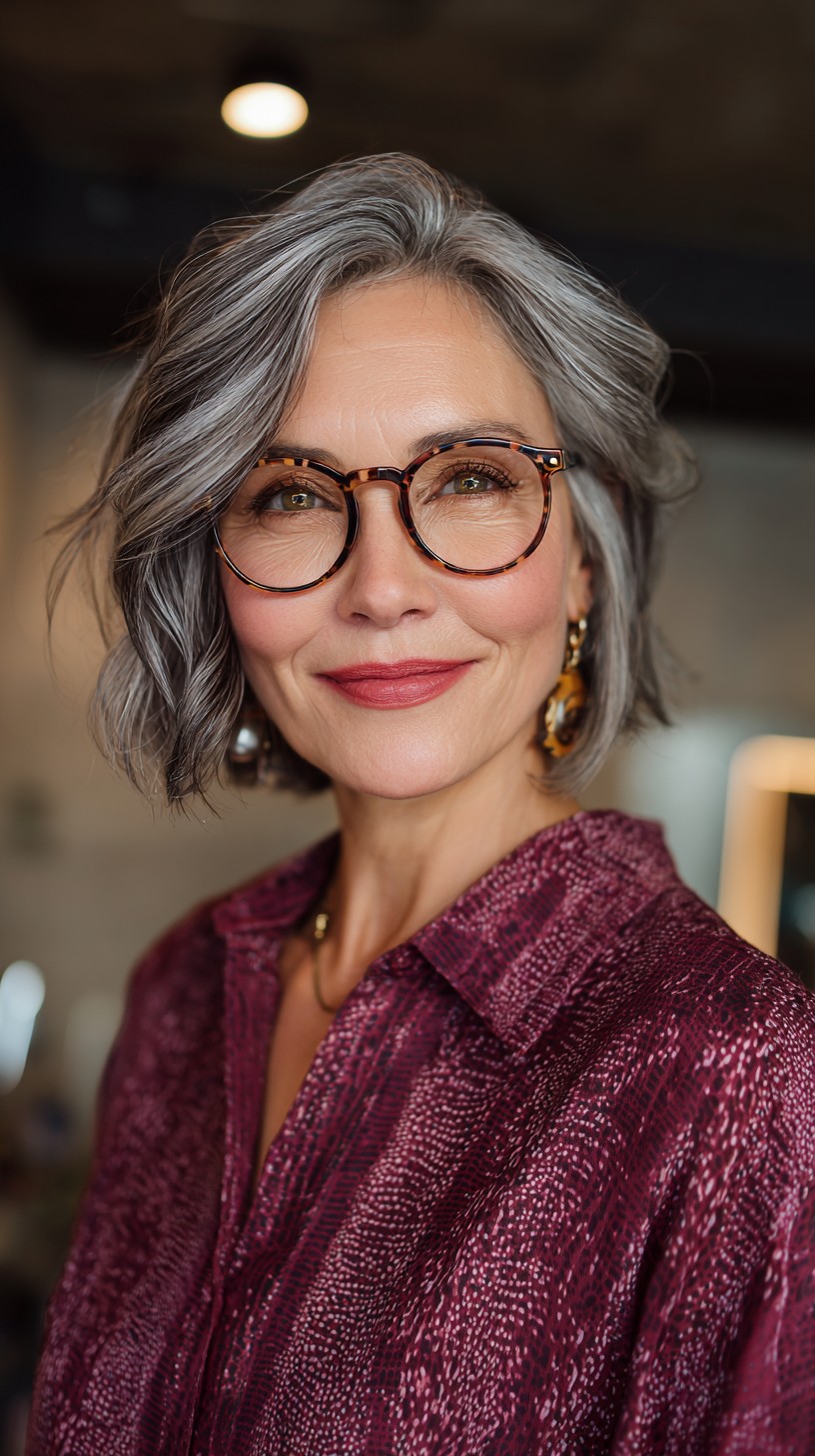 Modern Textured Bob with Soft Waves