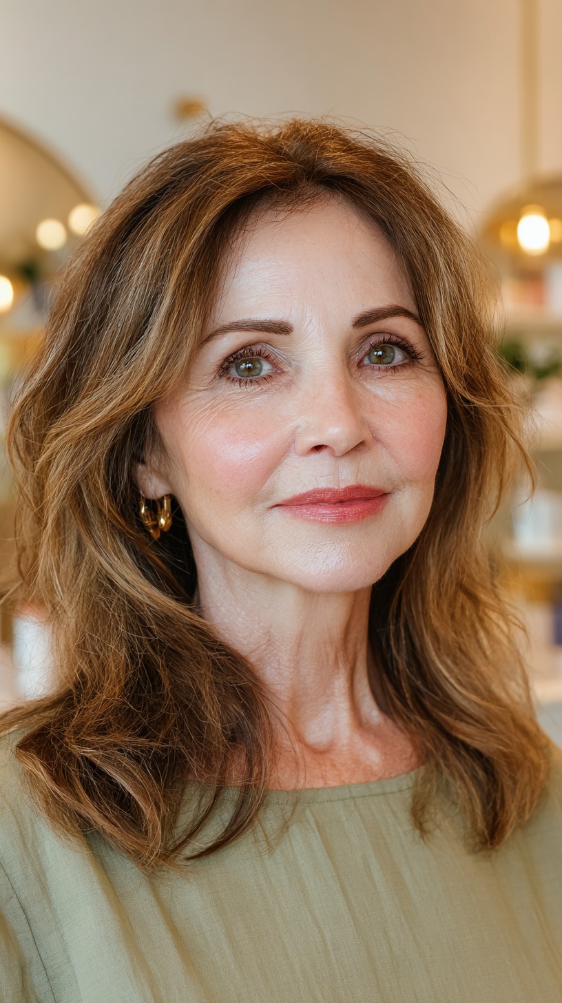 Soft Layered Waves with Subtle Highlights